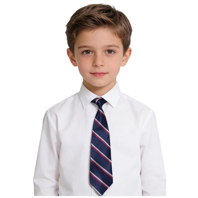 Odeerbi Niños Niñas Pre-Atado Corbata A Rayas Correa Elástica Ajustable Corbata Uniforme de La Escuela Accesorio
