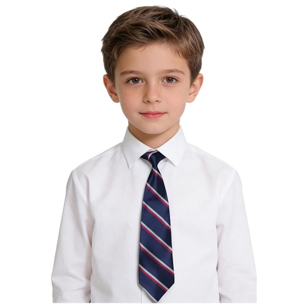 Odeerbi Niños Niñas Pre-Atado Corbata A Rayas Correa Elástica Ajustable Corbata Uniforme de La Escuela Accesorio