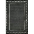 thumbnail image 2 of SAFAVIEH Bella Danita Bordered Wool Area Rug, Dark Grey/Ivory, 5' x 8', 2 of 6
