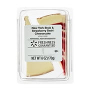 Freshness Guaranteed New York & Strawberry Cheesecakes, 6 oz, 2 Slices