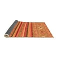 thumbnail image 2 of Ahgly Company Indoor Square Abstract Orange Modern Area Rugs, 7' Square, 2 of 4