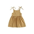 thumbnail image 4 of Mialoley Summer Casual Sleeveless Solid Color Tie Up Dress with Pocket, 4 of 7