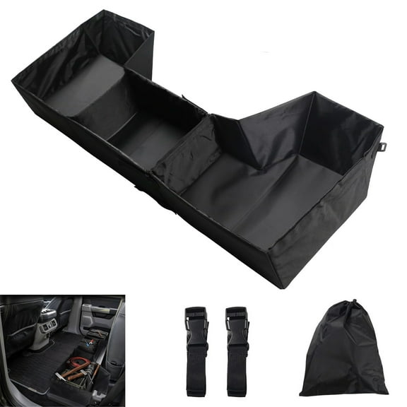 Under Seat Storage Box for 2019-2025 Dodge Ram 1500 Crew Cab New Body Style Accessory Soft Truck bed Under-seat Tool Box Storage Organizer, Black