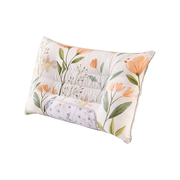 Almohada de Espalda para Cama Almohada de Grado de Hotel con Almohada de Apoyo Suave, Adecuada para la Espalda, Hecha de Almohada de Pluma de Tela Amigable