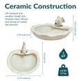 thumbnail image 6 of Sunnydaze White Fish Glazed Ceramic Outdoor Water Fountain, 6 of 19