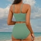 thumbnail image 3 of Traje de baño para mujer, bikini de tirantes sin espalda de color liso para mujer, trajes de baño para mujer, conjuntos de bikini para mujer, trajes de baño de bikini para mujer, 3 of 3