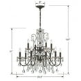 thumbnail image 7 of Butler 12 Light Spectra Crystal English Bronze Chandelier, 7 of 7