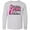 AC-Heather Grey, variant on Inktastic Breast Cancer Awareness We Wear Pink in October Long Sleeve Youth T-Shirt