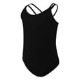 thumbnail image 5 of Girls Camisole Leotards for Ballet, Double Breast Dance Bodysuit For Practicing Arts(Black,3-5 Years), 5 of 6