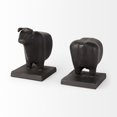thumbnail image 5 of Black Cast Aluminum Bull Bookends, 5 of 6