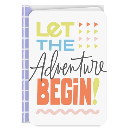 Hallmark Just Because Congratulations Card (Let the Adventure Begin)