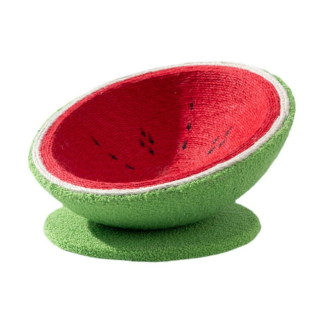 Rascador para gatos, protector de muebles, nido de sandía para gatos de interior, gatitos L con base