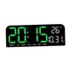 thumbnail image 5 of Reloj despertador Digital con configuración de alarma , reloj de mesa con luz ajustable de 4 niveles, pantalla LED para el hogar, estante, , Verde, 5 of 8