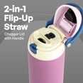 thumbnail image 2 of TAL 24oz Stainless Steel 2-in-1 Water Bottle with Straw and Chug Lid, Purple, 2 of 11
