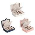 thumbnail image 3 of Jewellery Box Jewelry Storage Case Large Capacity Multi-purpose Earrings Woman Portable Detachable Necklaces Rings Organizer Household Travelling White, 3 of 7