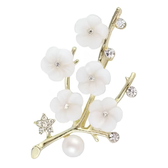 DESIGNICE Plum Blossom Brooches Pins for Women Vintage Flower Brooch for Wedding,Cute Pins