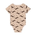 thumbnail image 2 of Daiia Leopard Print Printed Unisex-Baby Short Sleeve Onesies Bodysuits Baby Climbing Clothes Soft and Comfortable Romper with Expandable Shoulder Design-9M, 2 of 8
