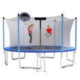 thumbnail image 1 of Gymax Trampoline Combo de 15 Pi Lit de Saut Trampoline avec Filet d'Enceinte Échelle, 1 of 10