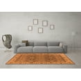 thumbnail image 3 of Ahgly Company Indoor Square Oriental Orange Industrial Area Rugs, 6' Square, 3 of 4