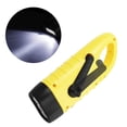 thumbnail image 4 of Linterna portátil LED multifunción carga solar generación de energía manual antorcha luz para camping emergencia amarillo, 4 of 10