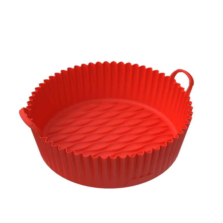 VEAREAR Baking Pan Double Handle Food Grade Non-Stick Bakeware Silicone  Kitchen Oven Baking Tray Chicken Nugget Grill Basket Daily Use