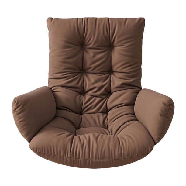 Cojín para muebles de patio, cojín para hamaca mecedora para el ocio, silla colgante de exterior Marrón