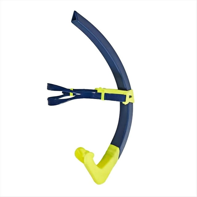 Tubo de Snorkel para Entrenamiento de Natación, Tubo de Respiración Frontal con Boquilla de Silicona de Montaje Central, Tubo de Respiración Estilo Libre para Adultos B