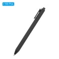 thumbnail image 3 of Unique Bargains 100 Pack Black Barrel Click Pens, 1.0MM Black Ink Retractable Ballpoint Pen, Medium Point Office Supplies， Black, 3 of 5
