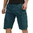 thumbnail image 4 of Fnnxeal Mens Cargo Shorts Relaxed Fit-Classic Solid Outdoor Summer Stretch Casual Shorts&nbsp;with&nbsp;Multi&nbsp;Pockets Blue, 4 of 5
