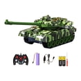 thumbnail image 2 of Tanque RC con sonido y luces con función de lanzamiento, simulación de recuerdo de fiesta, vehículo RC, juguetes, modelo de tanque para niños, adultos Verde, 2 of 8