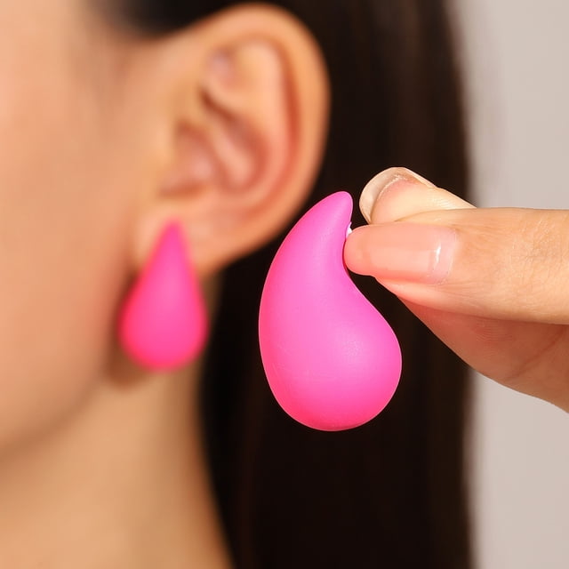 Unique large water drop earrings cold style simple design retro earrings women's earrings women Couple jewelry Valentine's Day gift