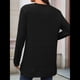 thumbnail image 5 of Camiseta Holgada de Larga con Cuello Redondo y Estampado Geométrico de Jacquard para Mujer, Ropa de Invierno 2025 Negro XL, 5 of 10