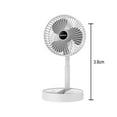 thumbnail image 2 of Portable Oscillating Standing Fan with Remote Controller, Foldable Desk Fan, Rechargeable Quiet USB Mini Folded Floor Fan, Pedestal Fans for Personal Bedroom Office Fishing Camping Travel, 2 of 5