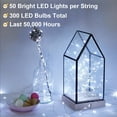 6 Pack LED Fairy Lights - 16ft 50LED, Battery Operated with Timer ...