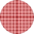 thumbnail image 1 of Ahgly Company Machine Washable Indoor Round Transitional Light Coral Pink Area Rugs, 7' Round, 1 of 7