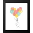 thumbnail image 2 of Quach, Anna 20x24 Black Modern Framed Museum Art Print Titled - Follow Your Heart Balloons, 2 of 5