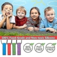 thumbnail image 4 of Paquete de 4 collares masticables sensoriales para niños pequeños con autismo, 4 of 5
