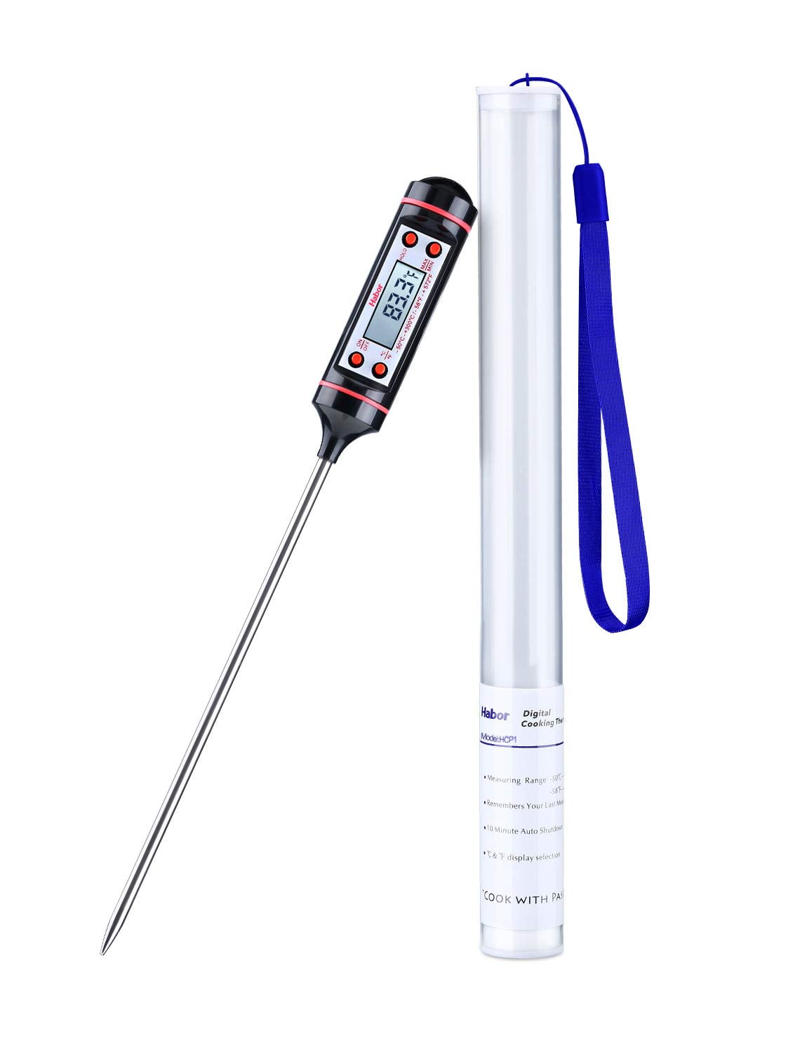 Meat Thermometer, Habor Cooking Thermometer [5.8 Inch Long Probe] with