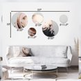 thumbnail image 4 of Designart "Boho Half Circles in Rose Gold III" Abstract Metal Wall Art Set of 5 Piece, 4 of 5