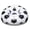 Black and White, variant on Inflatable Soccer Bean Bag Chair, 41 Inch Blow up Bean Bag Sofa with Foot Pump, PVC Ergonomic Folding Portable Lazy Couch for Sports Party, Indoor, Balcony, Pool, Travel and More