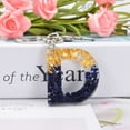 thumbnail image 6 of Fasiaou Black Sparkling Key Chain 26 English Crystal Glue Accessories Fashionable Bag Car Pendant/house/A Gift, 6 of 8