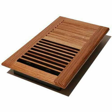 Louvered Register - Decor Grates Wood Louvered Register, Natural Oak, 6