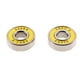 thumbnail image 4 of 20 piezas Premium ABEC-9 608RS patines en línea patines de patineta rodamientos amarillo + púrpura, 4 of 9