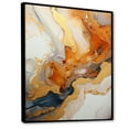 thumbnail image 2 of Designart "Lava Geode in Gold and White I" Landscapes Framed Wall Art - Traditional Gold Stone Geode Entryway Framed Wall Art, 2 of 6