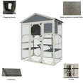 thumbnail image 5 of Catio Enclosure for Cars, Seizeen Outdoor Cat House Pet Cage Enclosure for Kitty w/Waterproof Roof, Platform, 5 of 9