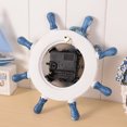 thumbnail image 4 of Wozhidaose Wall Clock Nautical Beach Wheel Wall Clock Maritime Time Clock Home Wall Decoration Household Supplies Alarm Clock, 4 of 9