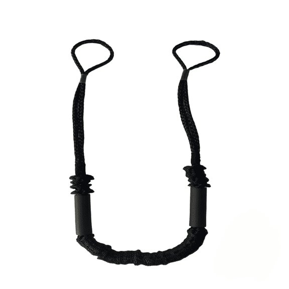 Dandelion Brand 4ft Black Dock Rope, Sold Individually, Can be Extended up to 5.5ft, Highly Elastic and Corrosion-resistant, Suitable for Mooring Motorboats and Speedboats