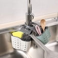 thumbnail image 2 of Soporte para esponja de cocina, organizador para fregadero de cocina, carrito para fregadero, escurridor de bandeja para fregadero, soporte para toallas y jabón, 3 uds., 2 of 8