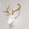 thumbnail image 1 of Resina Deer Head Decoración Telón de fondo Escena decorativa Disposición Props Regalos de inauguración Coleccionables Esculturas colgantes para fiesta Colco Escultura Artesanía, 1 of 8