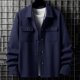 thumbnail image 4 of pstuiky camisetas de manga larga para hombre, Chaqueta de trabajo informal de manga larga con botones y bolsillos dobles para hombre, color liso, a la moda camisetas de hombre s, 4 of 7